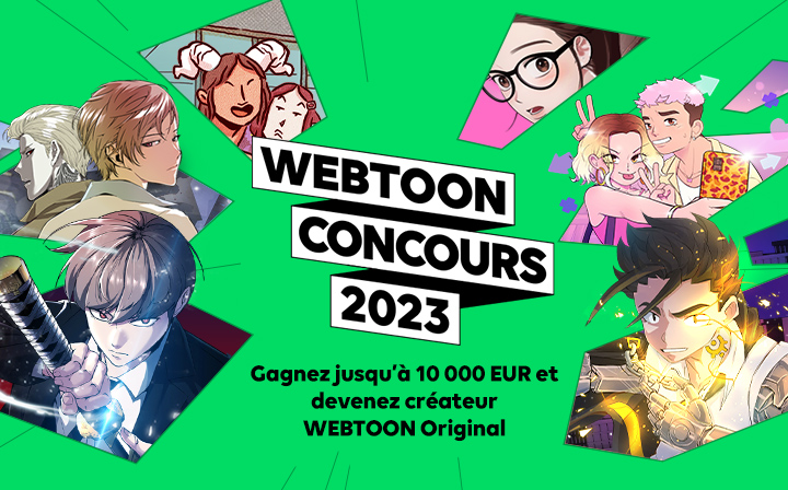 Lancer vous dans le webcomic : Grand Concours auteur sur WEBTOON